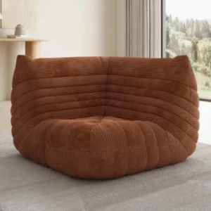 Designer Eckmodul Sofa-Sessel Calmo in Cord