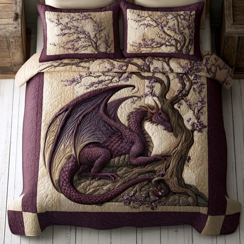 Dragon Magic Bamboo Quilt Bedding Set