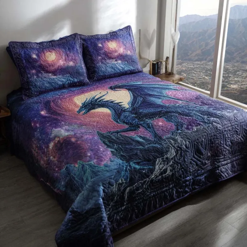 Dragon Moon Magic Bamboo Quilt Bedding Set