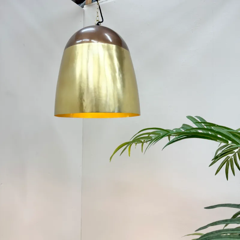PTMD Mervin Lampe Golden Metall Pendelleuchte Deckenlampe