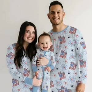 Red White and 250th Anniversary Bamboo Men's Pajama Set