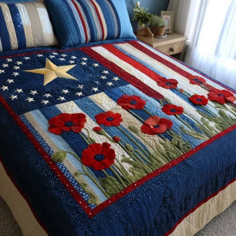 Firework Sky Bamboo Quilt Bedding Set