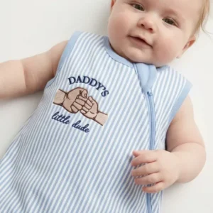 Embroidered Daddy's Little Bamboo Sleep Bag