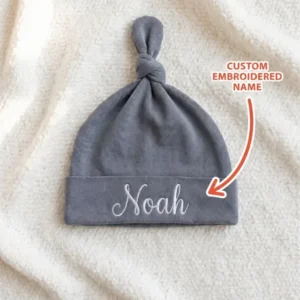 Personalized Little Blessing Embroidered Bamboo Hat