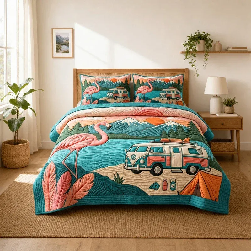 Lakeview Wanderer Bamboo Quilt Bedding Set