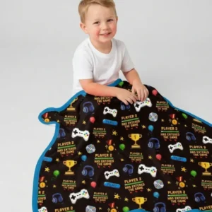 Leveled Up Daddy & Me Matching Bamboo Blanket