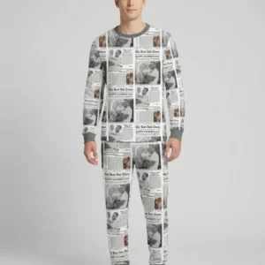 Custom Photo The Best Dad Times Bamboo Men's Pajama Set