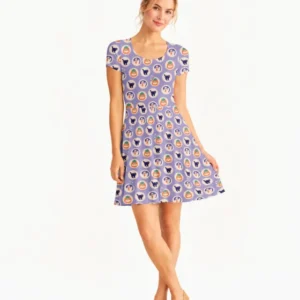 Boo Crew Bamboo Women’s Short Sleeve Twirl Dress