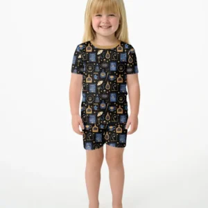 Good Witch Spell books and Potions Bamboo Two Piece Short Sleeve Shorts Pajama Set
