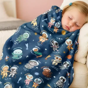 Animal Astronauts Bamboo Blanket