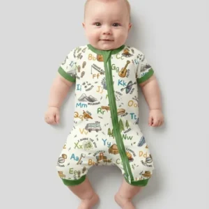 Adventure Alphabet ABCs Summer Camp Bamboo Shorty Zippy
