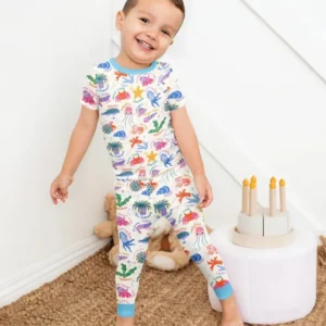 Tide Pool Pals Bamboo Two Piece Short Sleeve Pajama Set