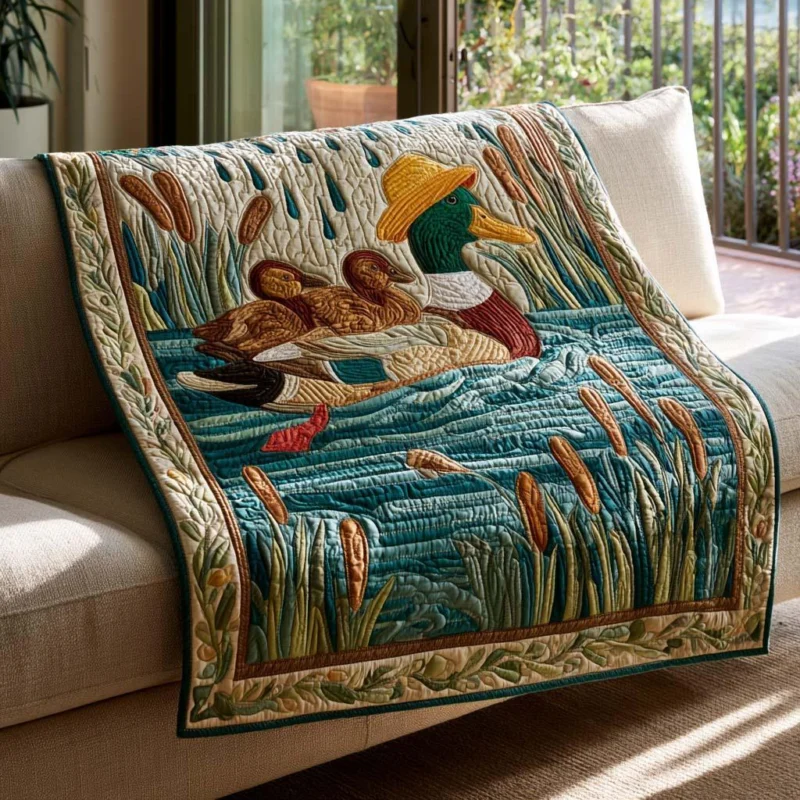 Mallard Spirit Bamboo Quilt Blanket