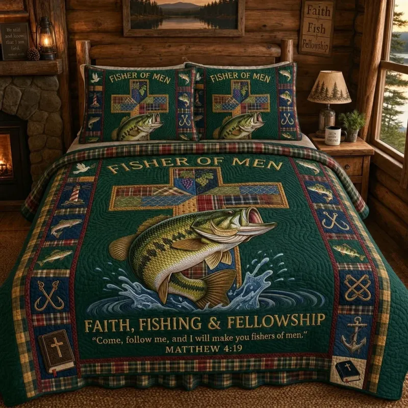Obscure River Prayer Bamboo Quilt Bedding Set