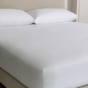 The Organic Linen Fitted Sheet - White