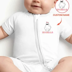 Personalized Spooky One Bamboo Shorty Zippy