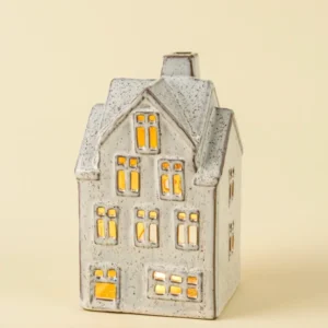 Winter Chalet Tea Light House Large