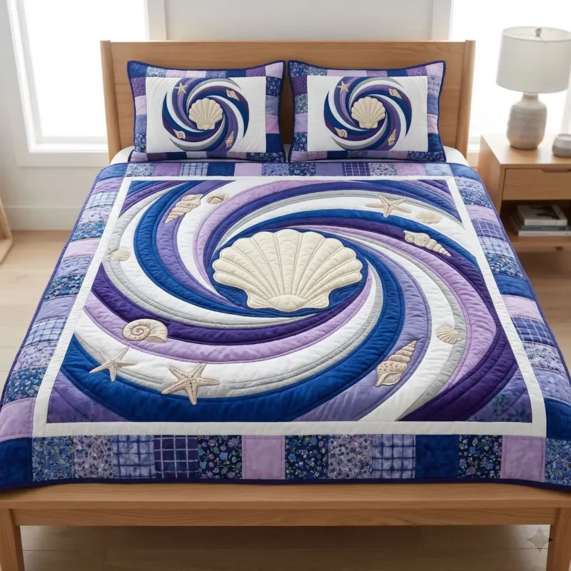 Sea Escape Bamboo Quilt Bedding Set