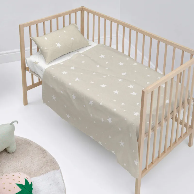 LITTLE STAR BEIGE JUEGO DE SABANA CUNA
