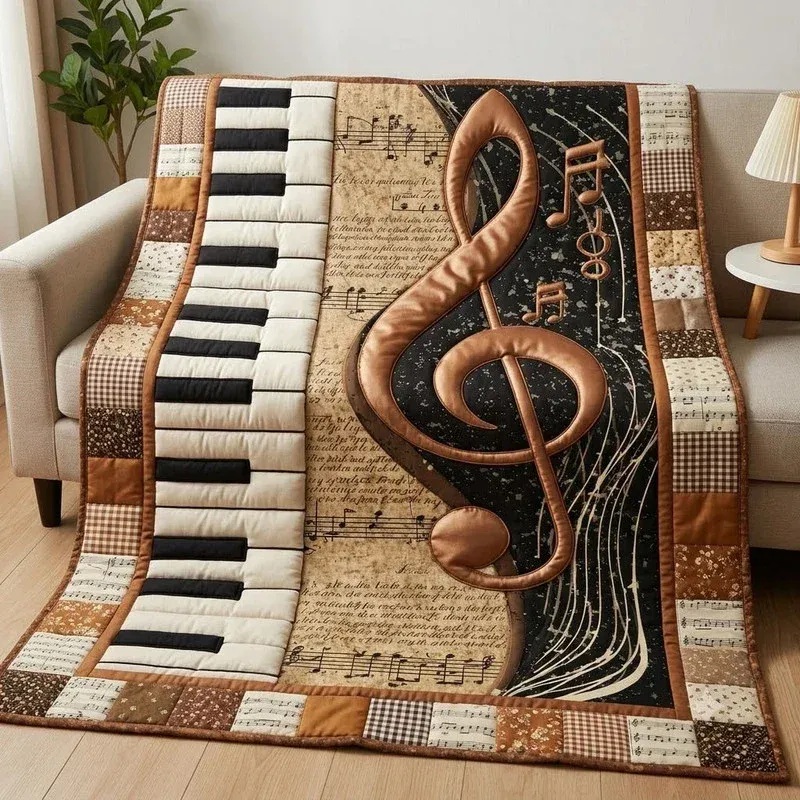 Vintage Clef Classic Bamboo Quilt Blanket