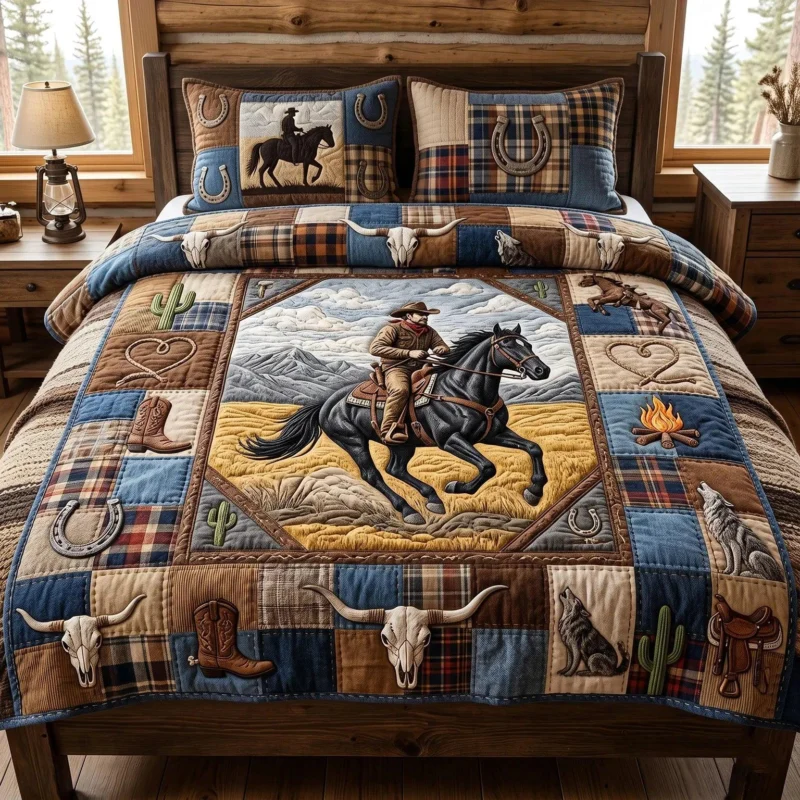 Western Trails Bamboo Quilt Bedding Set