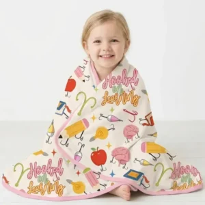 Hooked on Learning Bamboo Blanket