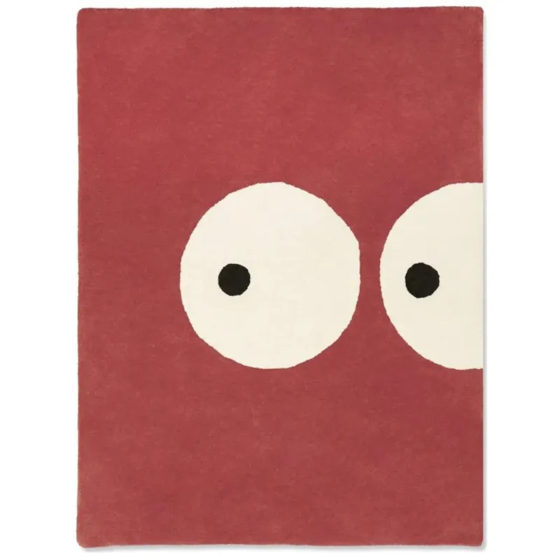 BLEUU - STUDIO - Tapis Enfant Zoeils Terracotta 100 x 130 Cm
