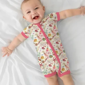 Tropical Reef Whimsy Bamboo Shorty Zippy