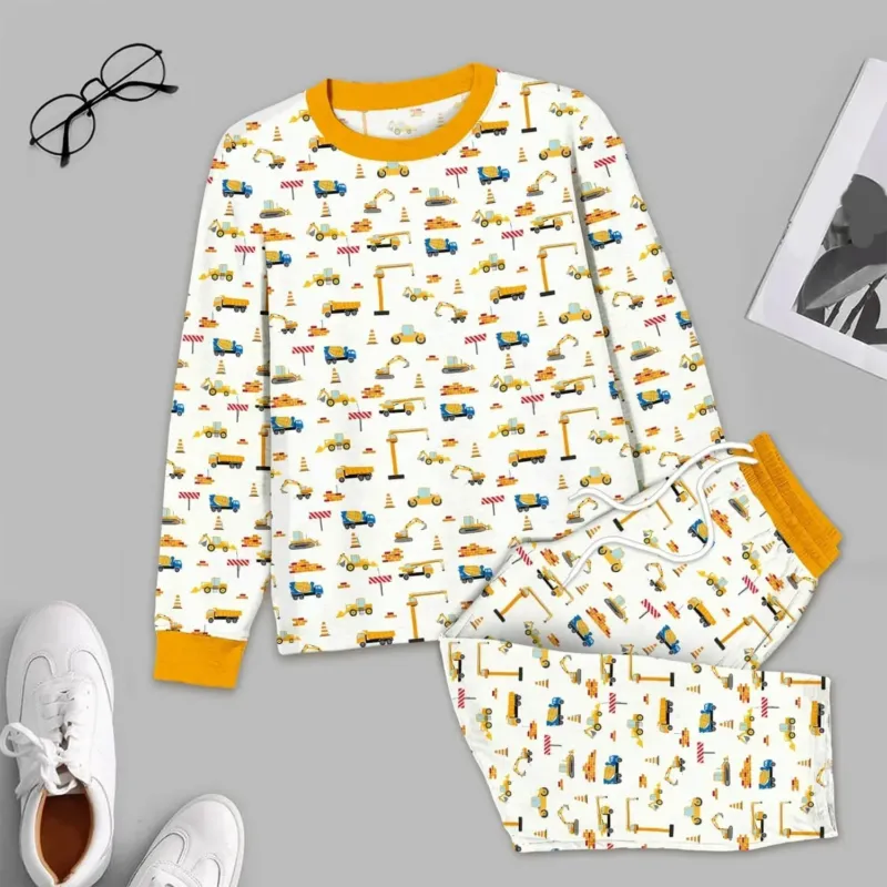 Construction Men's Pajama Set , Construction Men's Pajama Set - XS