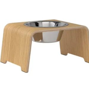 dogBar® Single M Eiche natur mit Edelstahl-dogBar-TOJU Interior