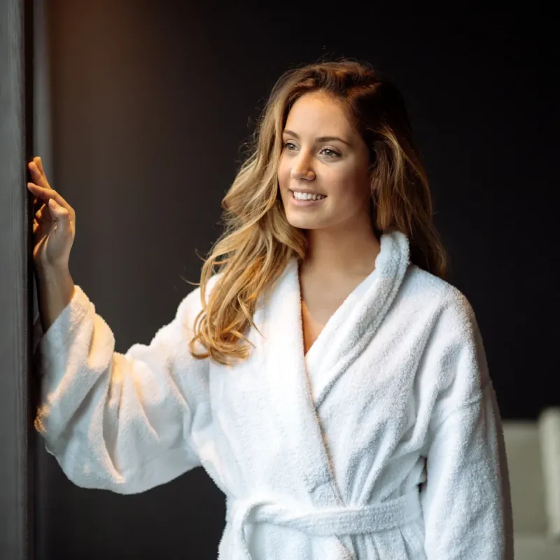 Studio Collection Hotel Soft Touch Cotton Robe