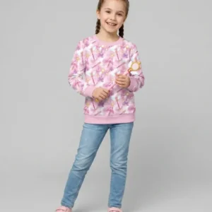 Kawaii Magical Girl Wand Bamboo Crewneck Sweatshirt