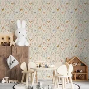 MUNKS & ME - Papier Peint Chambre Enfant à Motif Répété - Coles Berry Patch