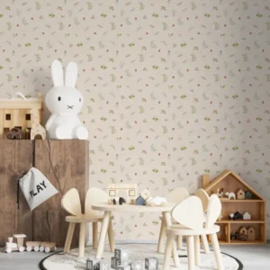 MUNKS & ME - Papier Peint Chambre Enfant à Motif Répété - Elsies Verdant Garden