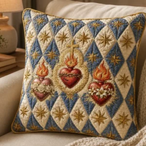 Sacred Hearts Bamboo Quilt Pillow Case
