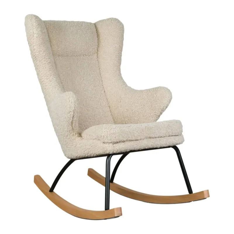 QUAX - Chaise À Bascule Adulte De Luxe - Mouton