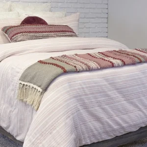 Yura Duvet Cover Set – 100% Cotton Yarn-Dyed